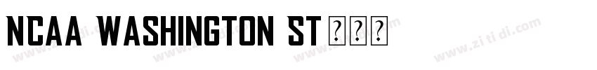 NCAA Washington St字体转换